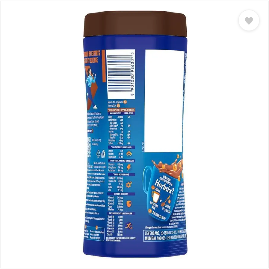 Horlicks Chocolate Delight Flavour 500 g Jar - Image 3