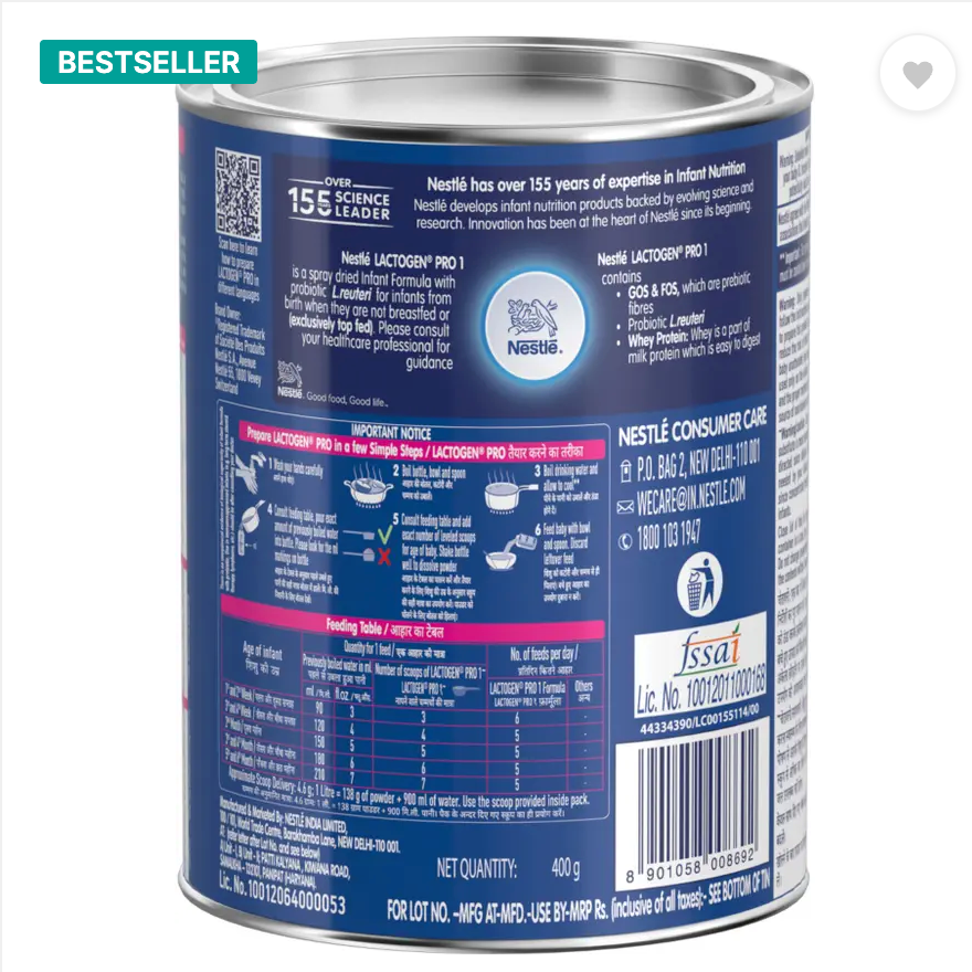 Nestle Lactogen pro 1 tina - Image 2