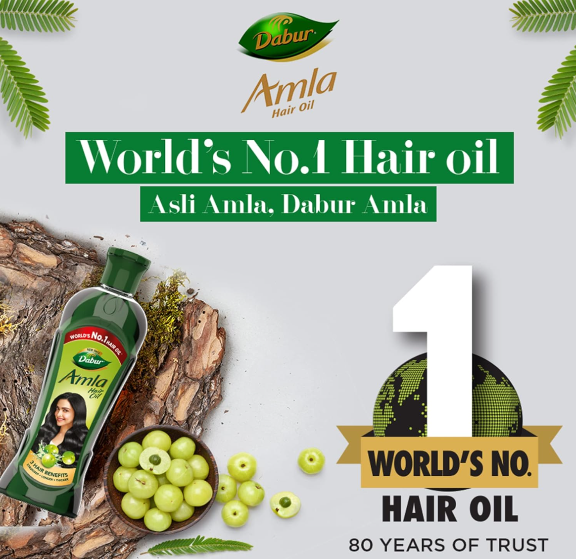 Dabur Amla Hair Oil 180ml - Image 2