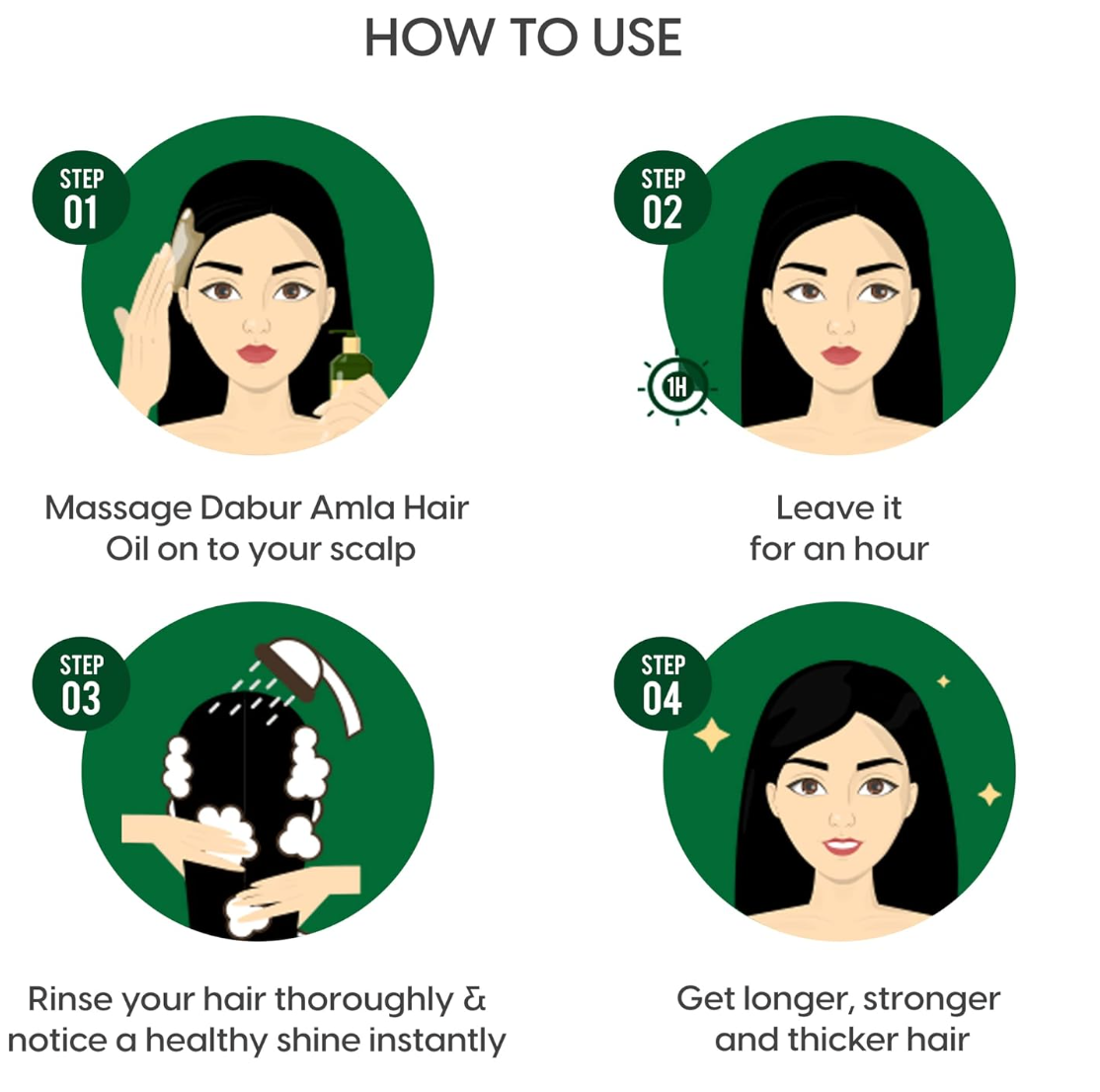 Dabur Amla Hair Oil 180ml - Image 5