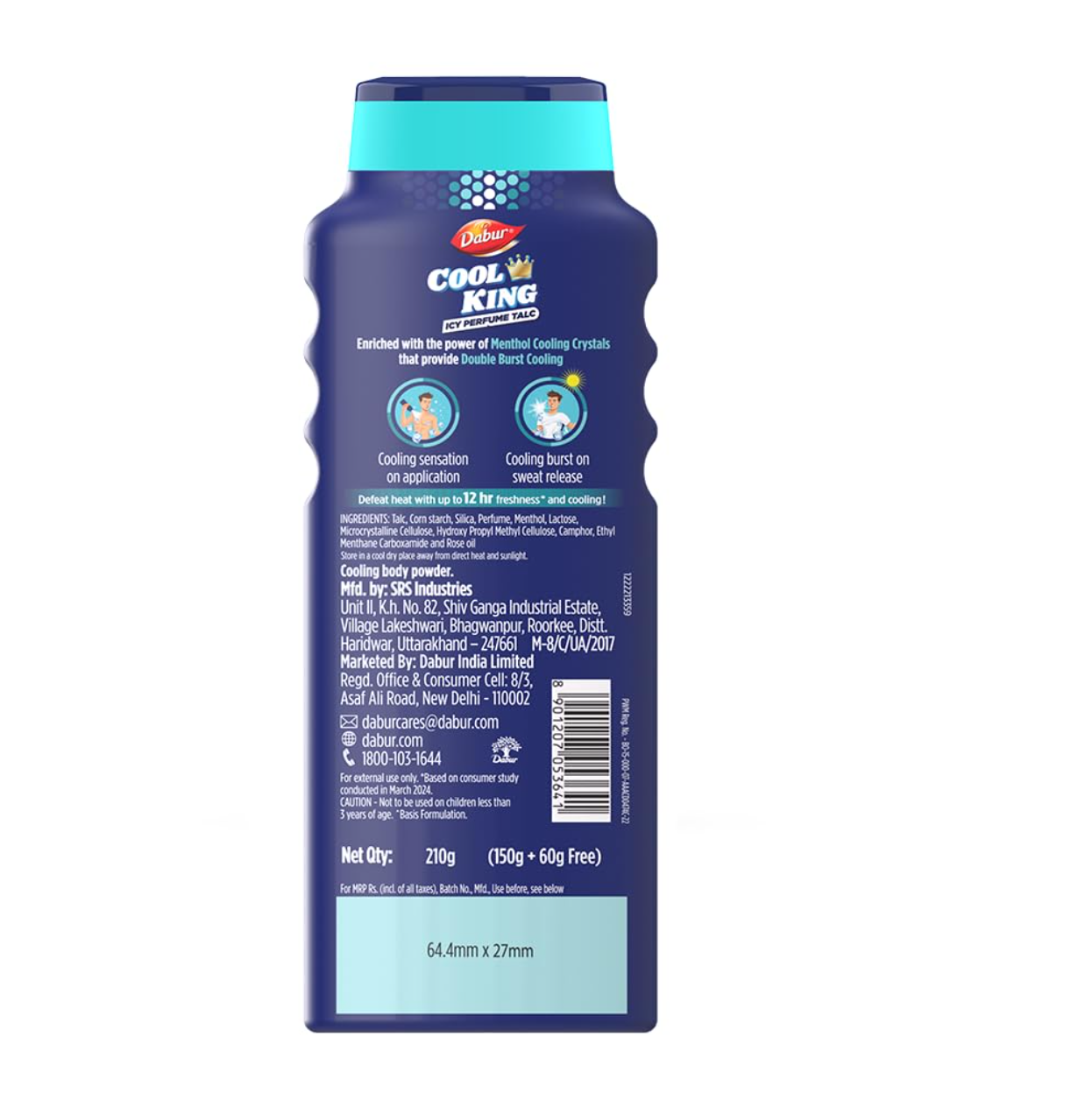 Dabur Cool King Icy Perfume Talk/ Powder 100gm - Image 6