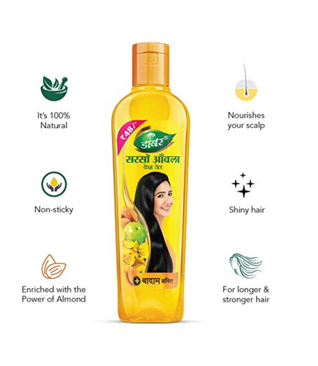 Dabur Sarson Amla Oil 175 ml - Image 4