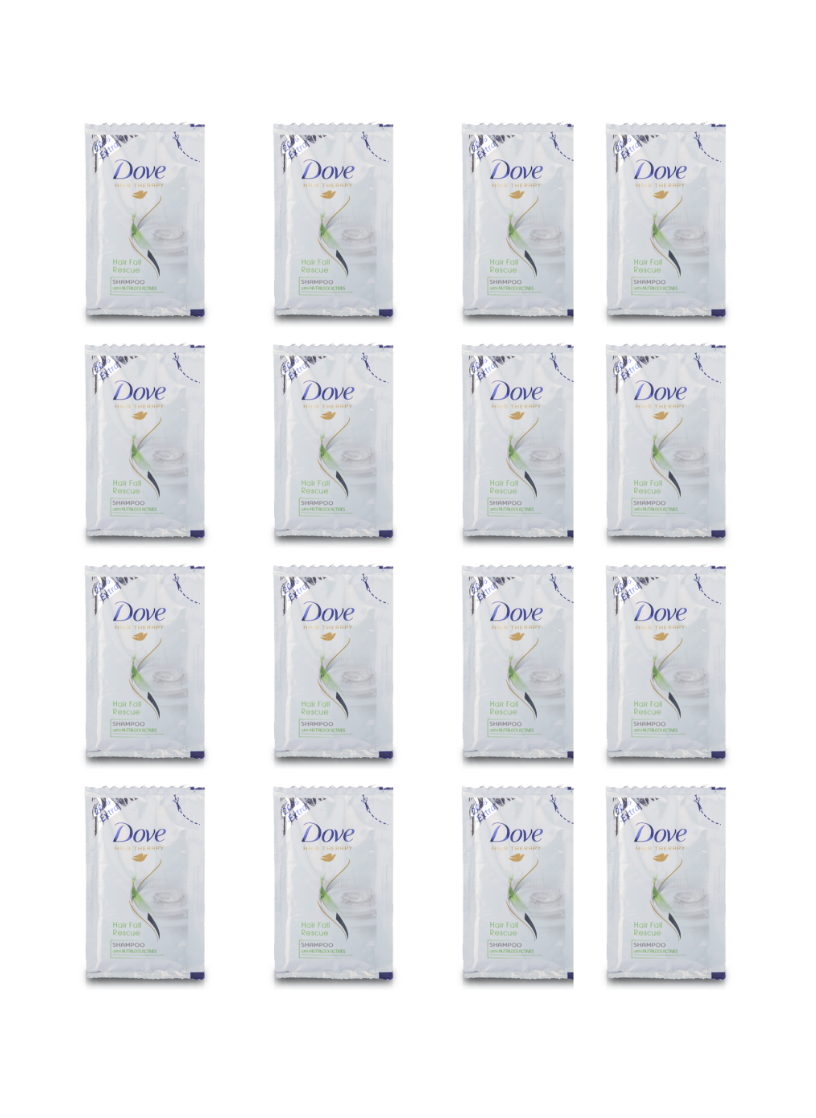 Dove Shampoo Sachets Rs.2 -16 Pack