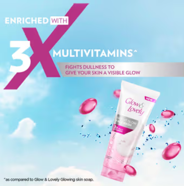 Fair & Lovely Glow & Lovely Facewash 50gm - Image 4