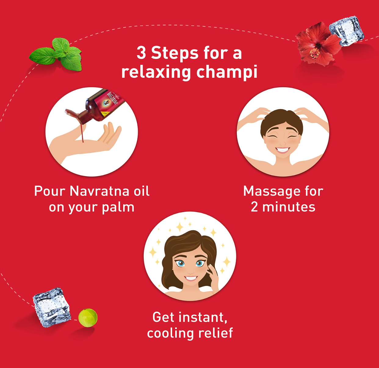 Navratna Ayuvedic Oil Cool 300ml - Image 6