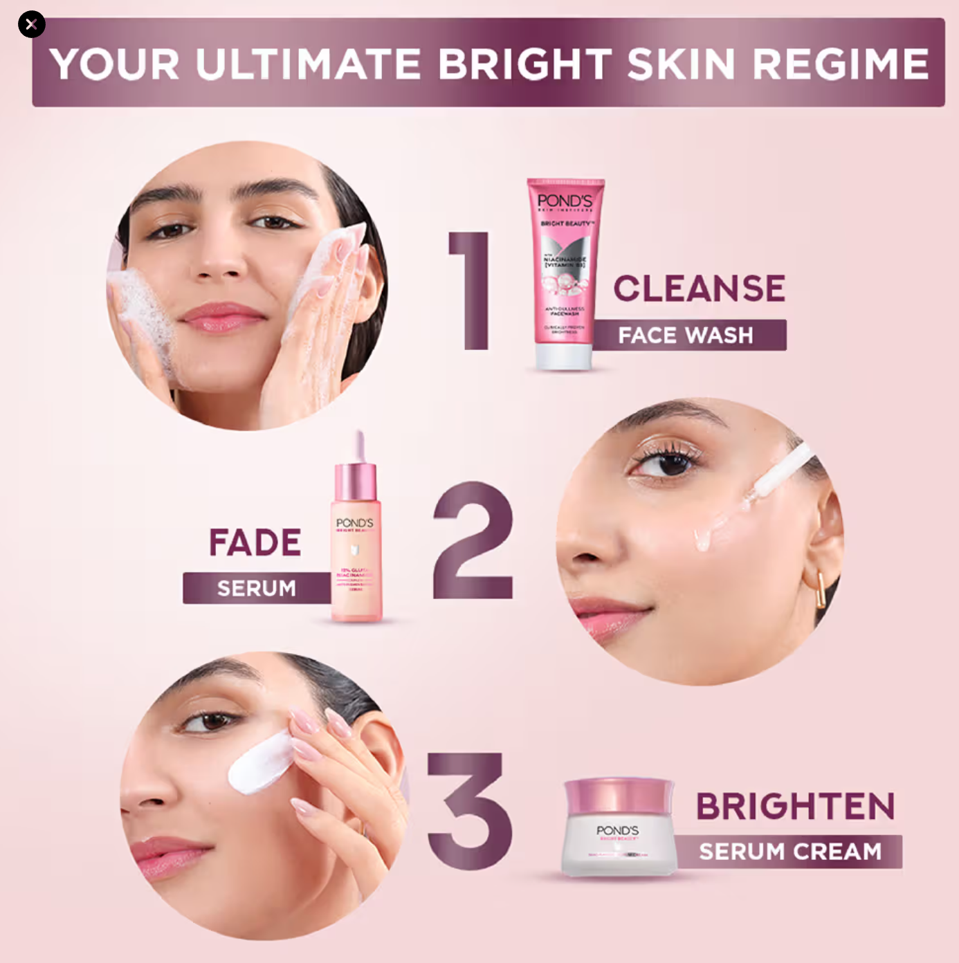 Ponds Bright Beauty Face Wash 50gm - Image 5